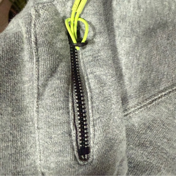 Vintage Nike Gray and Green Golf Full-Zip Hoodie with Green Logo - Picture 9 of 12